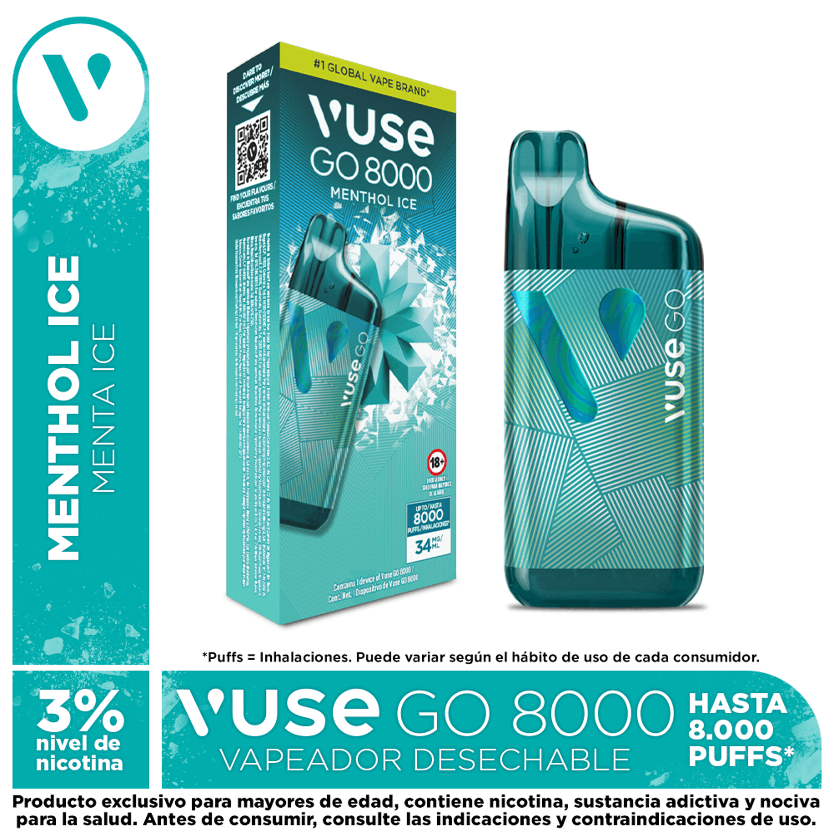 Vuse Go 8000 – Menthol Ice